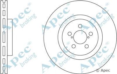 APEC BRAKING dsk2423 -  Тормозной диск